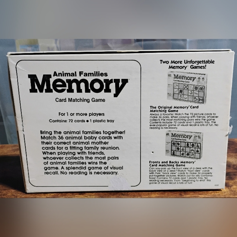 Animal Families Memory Game - Picture 2 of 8